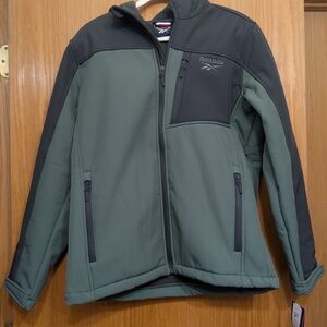Reebok Men's Green and Black Jacket